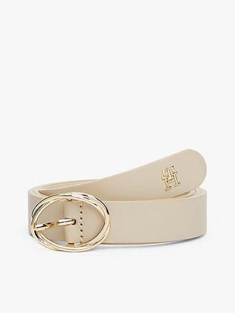 Tommy Hilfiger Chic Oval Buckle Leather Belt