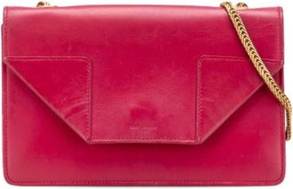Saint Laurent Pre-owned Cross Body Bags, female, Red, Size: ONE SIZE Pre-owned Leather crossbody-bags