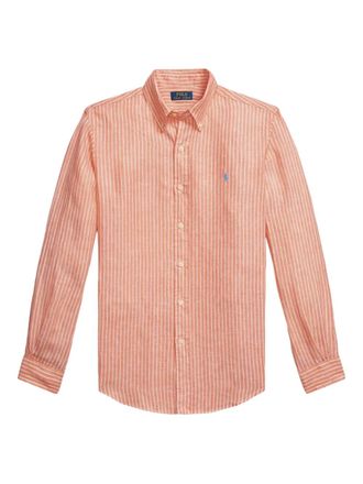 Polo Ralph Lauren striped linen shirt - Orange
