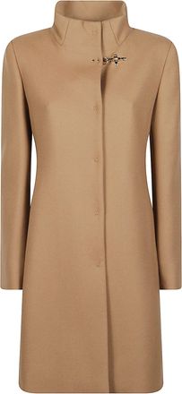 Fay Virginia Couture Stand-Collar Wool-Blend Coat