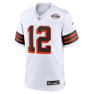 Nike Shedeur Sanders Cleveland Browns 2025 NFL Draft Nike Mens NFL Game Jersey in White | 67NM0BAX9IF-UKS
