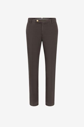 Richard J. Brown Slim-Fit-Hose aus Baumwolle und Kaschmir Singapore