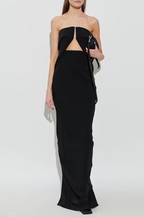 Rick Owens Off-shoulder Dress, Womens, Black