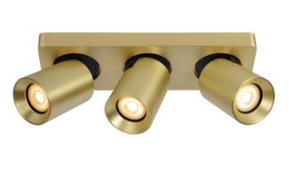 Lucide NIGEL Dimmable Indoor Stylish Decor LED Ceiling Spotlight Bar GU10 in Gold