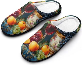 Generic Kitchen Fresh Fruits Mens Slippers Comfortable And Non-slip Cotton Slipper Shoe for House