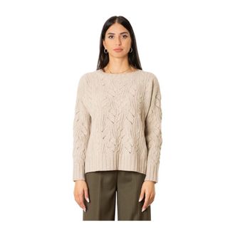 D.exterior Maglia multitrecce - Dames - Truien - Bruin - Maat: XL Wol