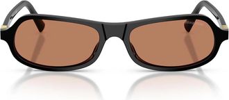 Miu Miu Sunglasses Mub10 Su 16 K90 Q Black/Brown Women