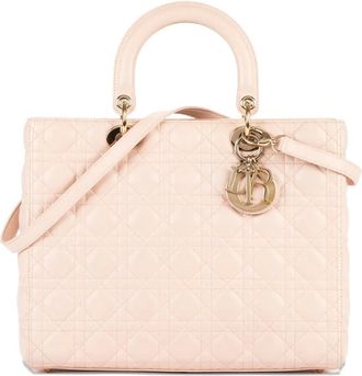 Dior Borsa a mano Lady Dior con motivo Cannage 2010 - Rosa