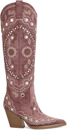Azalea Wang Aamina Block Boot in Pink at Nordstrom, Size 8.5