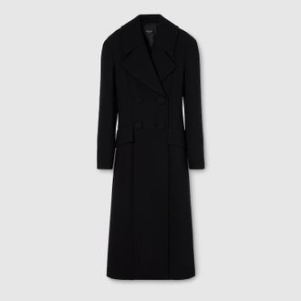 Gucci Double-breasted Wool Coat, Black, Ready-to-wear