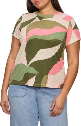 Sanctuary The Perfect T-Shirt in Green Vista at Nordstrom, Size 3X