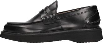 Green George Zwarte platte schoenen - Heren - Loafers - Zwart - 44 EU - Schoenen