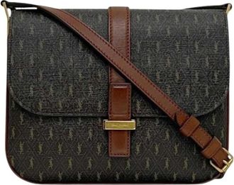 Saint Laurent Pre-owned Cross Body Bags, female, Brown, Size: ONE SIZE Pre-owned Vintage Shoulder Bag