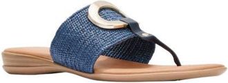 Andr&eacute; Assous Nixi Slide Sandal in Navy at Nordstrom, Size 10