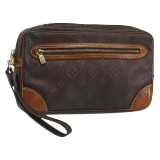 Louis Vuitton Pre-owned Clutches, female, Brown, Size: ONE SIZE Pre-owned Vintage Canvas Clutch