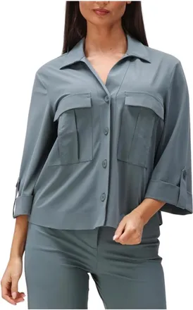 JapanTKY Japan Tky, Overhemden, Dames, Blauw, S, Linnen, Shigeko Blouse