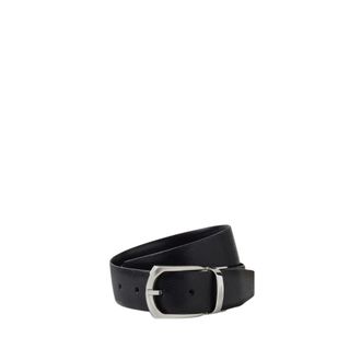 Ermenegildo Zegna Omkeerbare leren riem - Heren - Riemen - Zwart - 120 CM - Leer - Accessoires