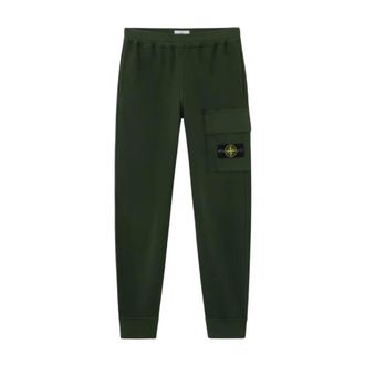 Stone Island Sweatpants, male, Green, Size: XL Jogger Pants