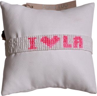 Chan Luu Womens I Love La Bracelet In White