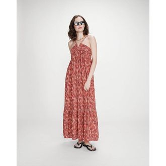 Grace & Mila Bedrukte lange jurk met bandjes VENICIA