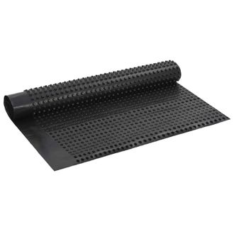 vidaXL Hoja De Drenaje Acanalada Negro 1 X 10 M Hdpe Vidaxl