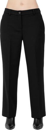 Via Masini 80 Broeken - Dames - Straight fit broeken - Zwart - S - Broeken