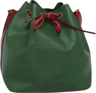 Louis Vuitton Pre-owned Leren Bucket Bag - Dames - Vintage Tas - Groen - ONE Size - Leer - Vintage