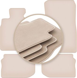 OEM Alfombrillas Beige Premium Para: Bmw 5 F10 Berlina (velcro) 2010-2013