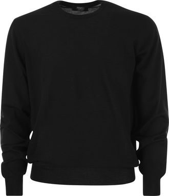 Fedeli Crew Neck Jumper In Wool