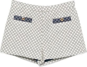 Gucci Shorts met geometrisch patroon - Beige