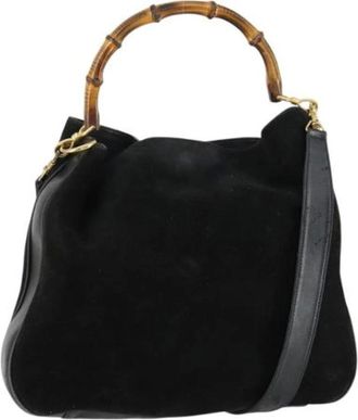 Gucci Pre-owned Handbags, female, Black, Size: ONE SIZE Pre-owned Vintage Handbag