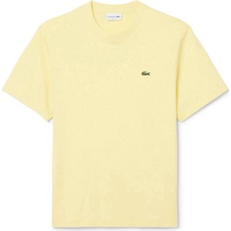 Lacoste Cotton Crewneck T-Shirt in Yellow at Nordstrom, Size 4