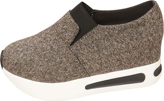 Generic Womens Extra Wide Fit Trainers Womens Slip On Trainers Arch Support Walking Shoes Ladies Walking Running Shoes Summer Jogging Footwear Lightweight Han