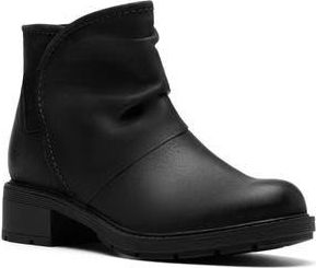 Clarks Hearth Sofia Ankle Boot in Black Leather at Nordstrom Rack, Size 7.5