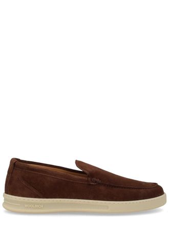 Woolrich Rich Brown Suede Rounded Loafers