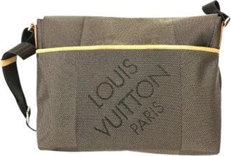 Louis Vuitton Pre-owned Damier Geant Messenger Bag - unisex - Vintage Schoudertas - Groen - ONE Size - Leer - Vintage