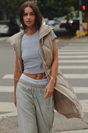 Varley Navine Quilted Long Vest Jacket