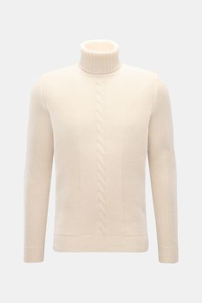 Braun Hamburg Men - Cashmere turtleneck jumper off-white