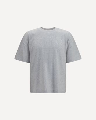 GCDS Cotton crewneck T-shirt with back logo Male XL