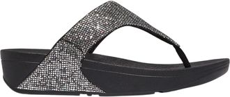 FitFlop Fit Flop Lulu Glitterball-sandalen met teenband en sleehak voor dames (Zilver)
