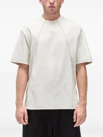 A-Cold-Wall* panelled short-sleeve T-shirt - Neutrals