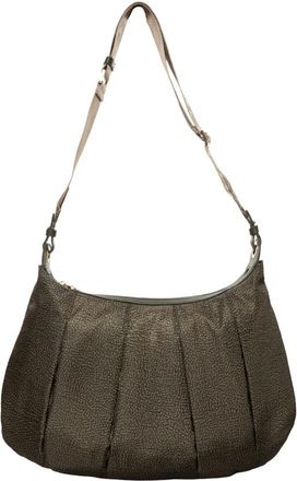 Borbonese Borsa a Spalla Croissant - - Bags - Donna - Verde - ONE SIZE