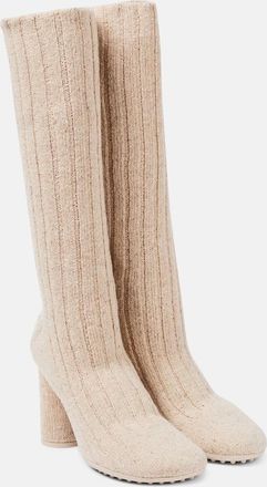 Bottega Veneta Atomic knitted knee-high sock boots