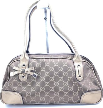 Gucci GG Princess Line Mini Boston Womens Handbag (Pre-Owned)