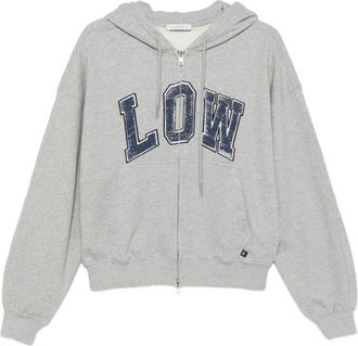 Low Classic LOW Classic - Low Soft Sweat Zip-Up Hoodie - Dames - Sweatshirts & Hoodies - Grijs - Maat: S Zijde