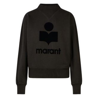 Isabel Marant Flocked-logo Crew-neck Sweatshirt