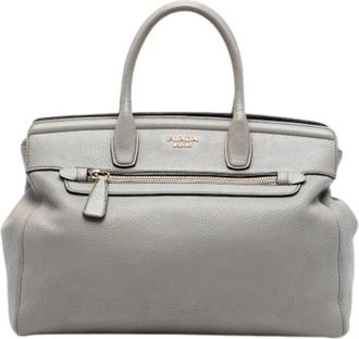 Prada Pre-owned Handbags, female, Gray, Size: ONE SIZE Pre-owned Vintage Handbag