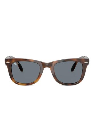 Ray-Ban Folding Wayfarer square-frame sunglasses - Brown