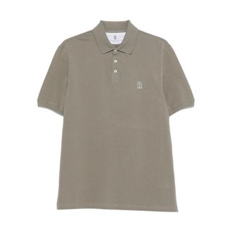 Brunello Cucinelli Embroidered Polo Shirt