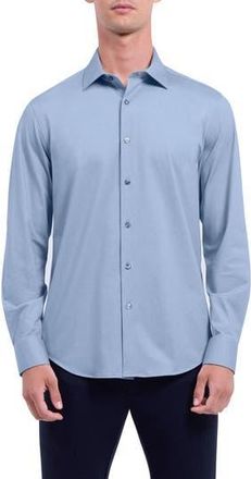 Bugatchi Jimmy OoohCotton Button-Up Shirt in Ice at Nordstrom Rack, Size X-Large